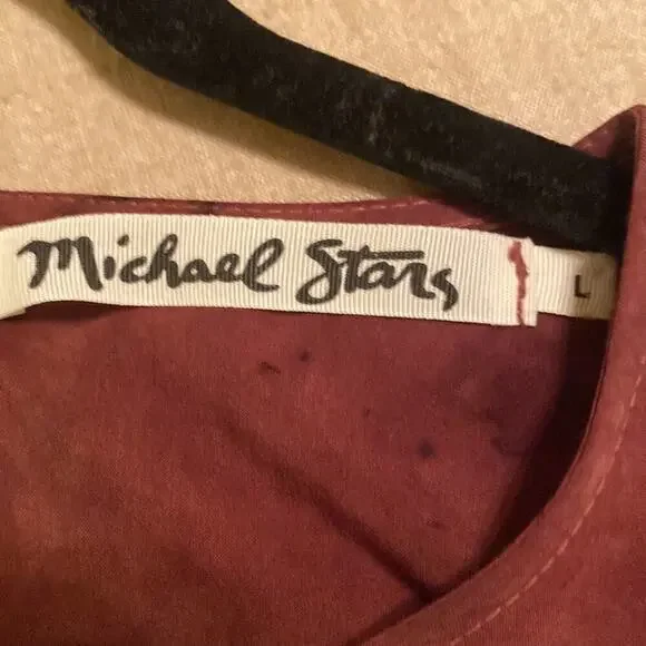 Michael Stars Women’s 3/4 Length Sleeve Lightweight Ombre Swing Dress Size L - Picture 4 of 5